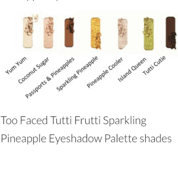 4/$50🍍TOO FACED SPARKLING PINEAPPLE PALETTE - Picture 4 of 8